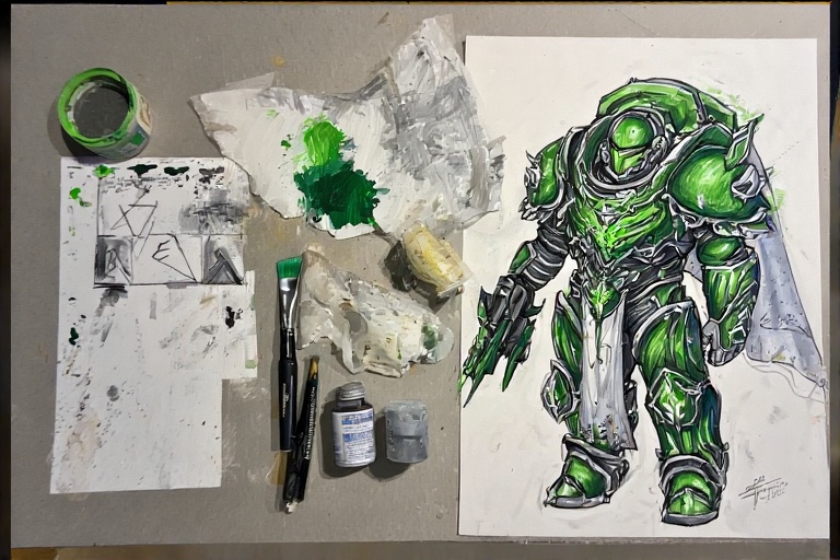 Painting Akhelian Green Over Retributor Armor: A Comprehensive Guide