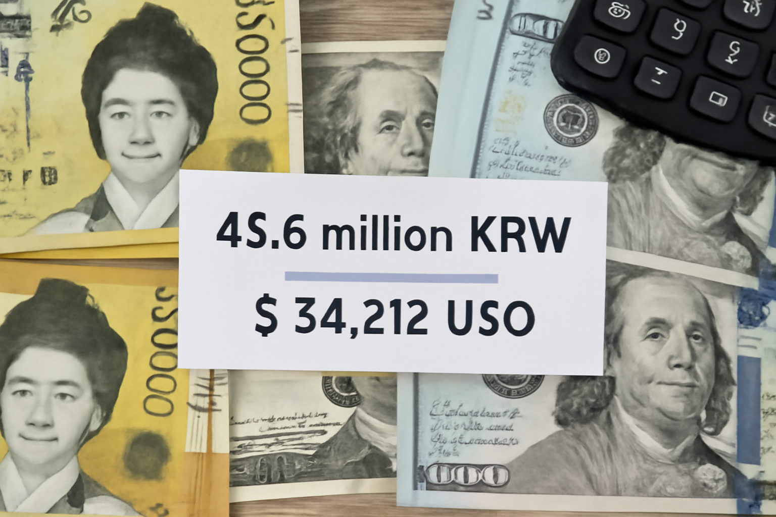 45.6 Million Won to USD