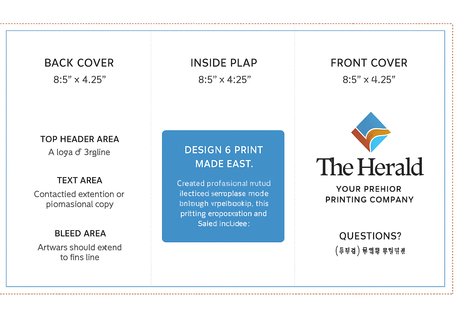 8.5×17 InDesign Template